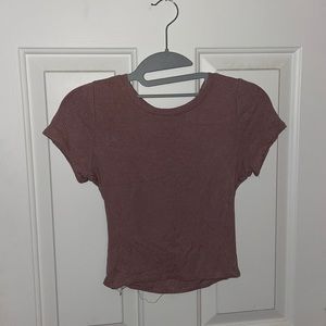 Mauve Cropped Tshirt